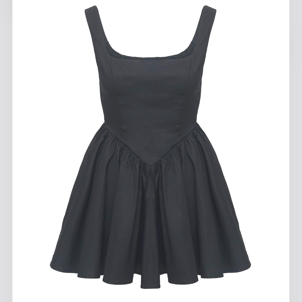 🆕- Princess Polly-STRAPLIE MINI DRESS BLACK. Size: 8 - Picture 5 of 12